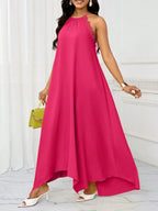 Vestido Maxi Halter Orla Solar com Laço e Bainha Assimétrica — fotografia 19 | Mar & Pérola