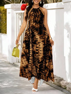 Vestido Maxi Halter Orla Solar com Laço e Bainha Assimétrica — fotografia 63 | Mar & Pérola