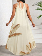 Vestido Maxi Halter Orla Solar com Laço e Bainha Assimétrica — fotografia 70 | Mar & Pérola