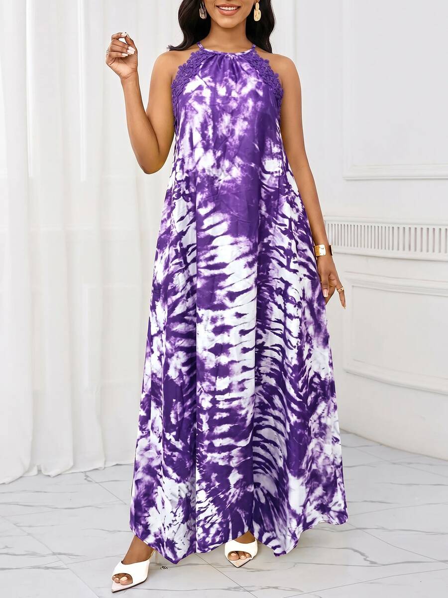 Vestido Maxi Halter Orla Solar com Laço e Bainha Assimétrica — fotografia 96 | Mar & Pérola