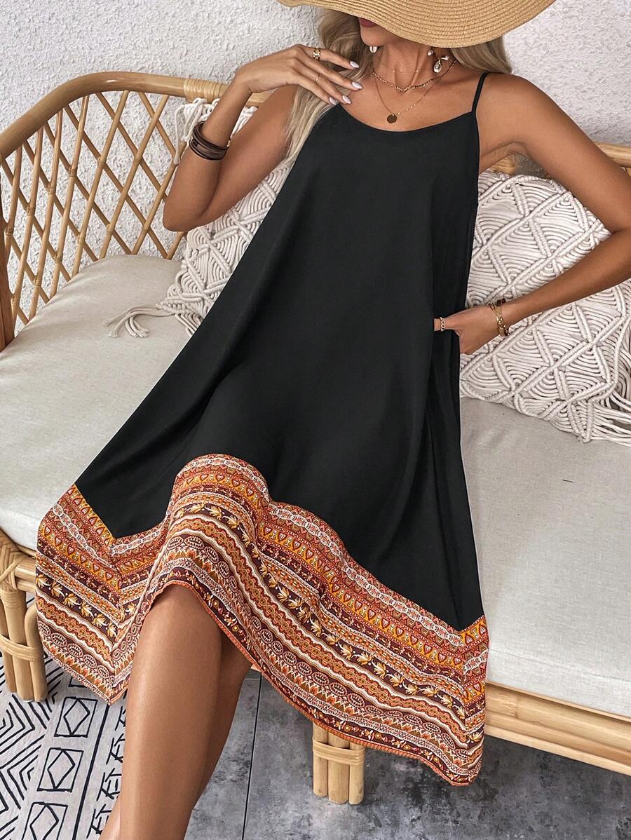 Vestido Midi Cami Costa do Sol com Bainha Assimétrica — fotografia 6 | Mar & Pérola