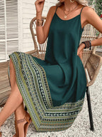 Vestido Midi Cami Costa do Sol com Bainha Assimétrica — fotografia 11 | Mar & Pérola