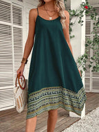 Vestido Midi Cami Costa do Sol com Bainha Assimétrica — fotografia 12 | Mar & Pérola