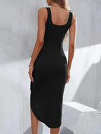 Vestido Midi Regata Orla Solar com Amarração Lateral e Bainha Assimétrica — fotografia 12 | Mar & Pérola