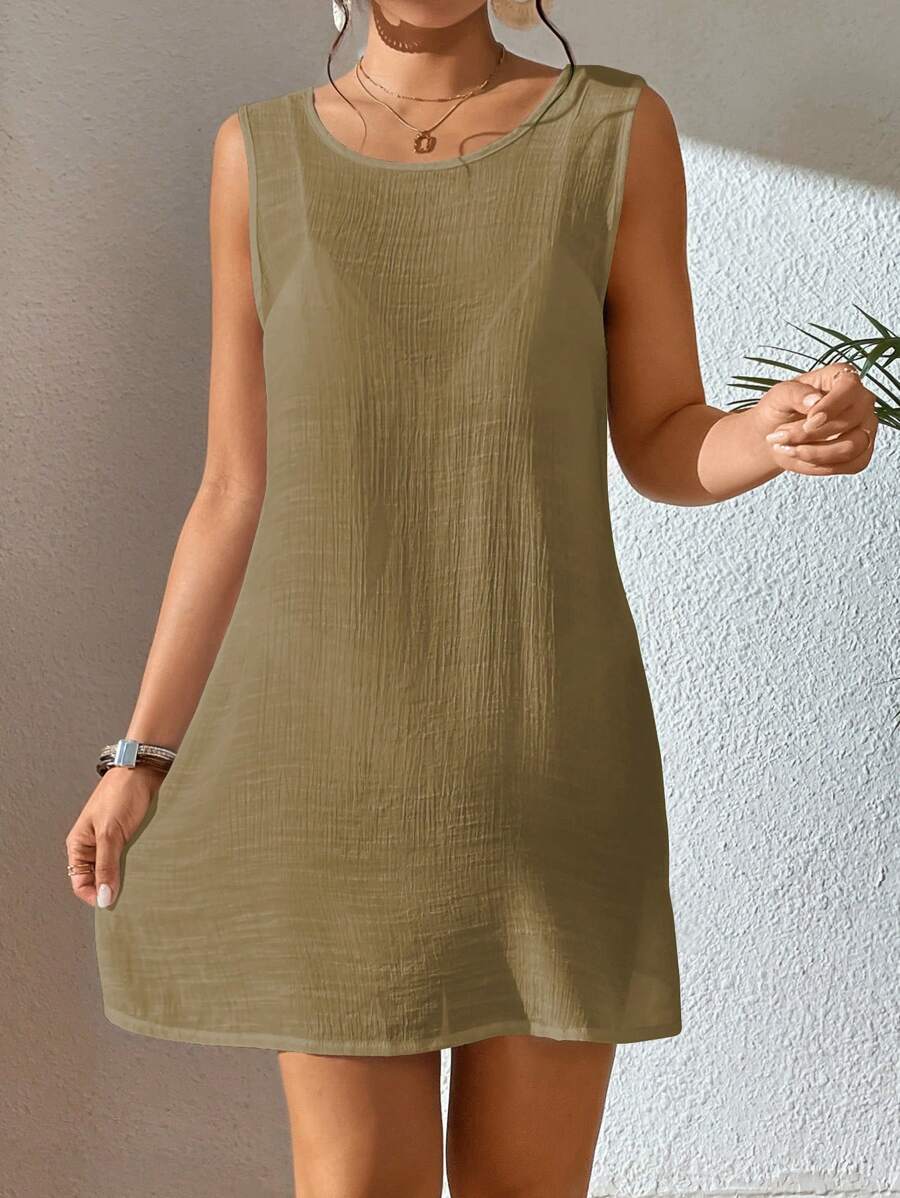 Vestido Saída de Praia Costa do Sol com Decote U e Costas Abertas — fotografia 47 | Mar & Pérola