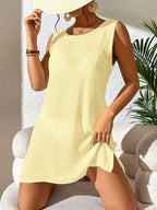 Vestido Saída de Praia Costa do Sol com Decote U e Costas Abertas — fotografia 55 | Mar & Pérola