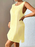 Vestido Saída de Praia Costa do Sol com Decote U e Costas Abertas — fotografia 58 | Mar & Pérola