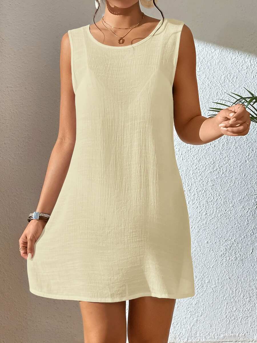 Vestido Saída de Praia Costa do Sol com Decote U e Costas Abertas — fotografia 68 | Mar & Pérola