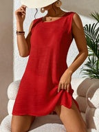Vestido Saída de Praia Costa do Sol com Decote U e Costas Abertas — fotografia 73 | Mar & Pérola