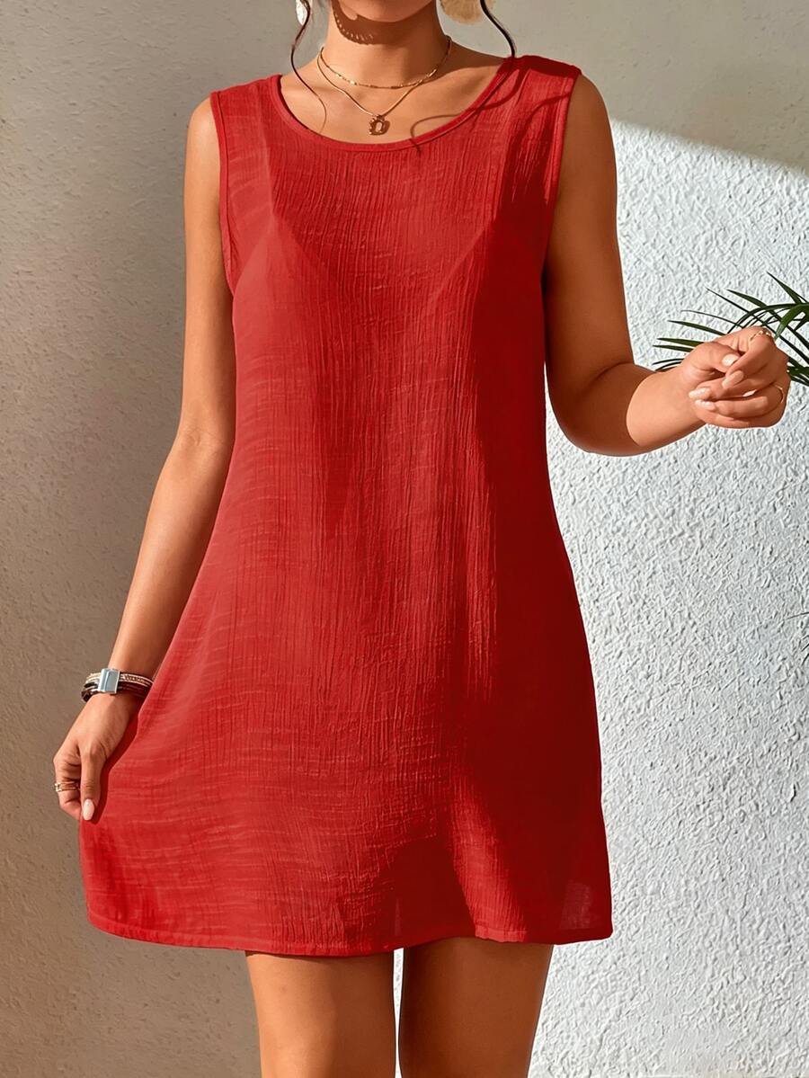 Vestido Saída de Praia Costa do Sol com Decote U e Costas Abertas — fotografia 74 | Mar & Pérola