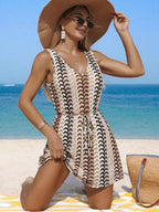 Vestido Saída de Praia Longo Sol da Enseada com Decote V e Laço Contrastante — fotografia 12 | Mar & Pérola