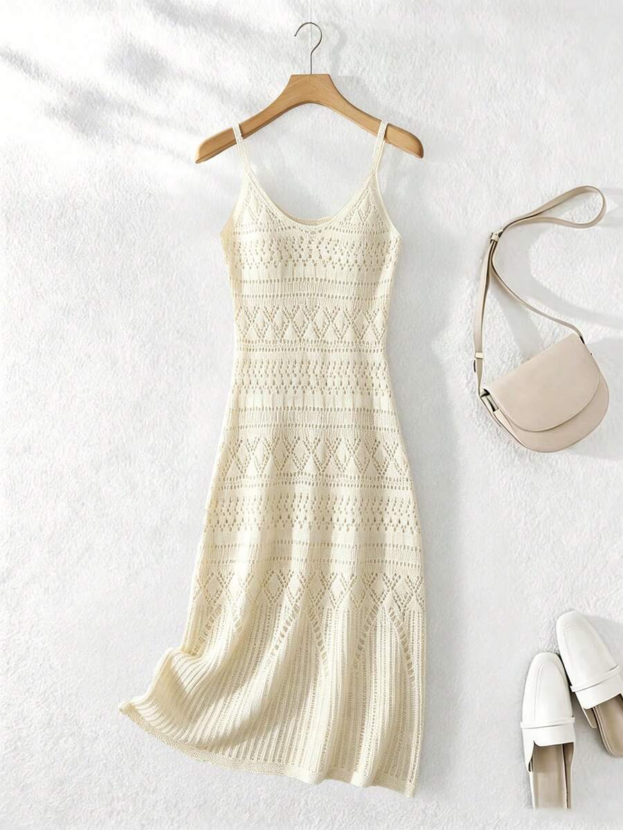 Vestido Saída de Praia Longo Transpassado Brisa de Verão em Tricô Vazado — fotografia 13 | Mar & Pérola