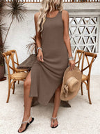 Vestido Saída de Praia Longo Vazado Maré de Verão com Laço e Fenda Lateral — fotografia 9 | Mar & Pérola